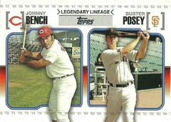 Buster Posey, Johnny Bench #LL74 Baseball Cards 2010 Topps Legendary Lineage Prices