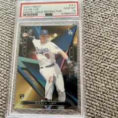 Gavin Lux [Gold Refractor] #FF-3 Baseball Cards 2020 Topps Finest Firsts Prices