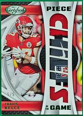 Travis Kelce [Green] #POG-30 Football Cards 2023 Panini Certified Piece of the Game Prices