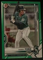Harry Ford [Green] Baseball Cards 2021 Bowman Draft Prices