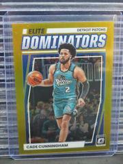 Cade Cunningham [Gold] Basketball Cards 2022 Panini Donruss Optic Elite Dominators Prices