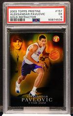 Aleksandar Pavlovic Gold Refractor #157 Basketball Cards 2003 Topps Pristine Prices
