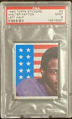 Walter Payton [Left Half] Football Cards 1983 Topps Stickers Prices
