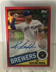 Keston Hiura [Red Refractor] #85TCA-KH Baseball Cards 2020 Topps Chrome 1985 Autographs Prices