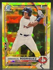 Emmanuel Rodriguez [Yellow] #BCP-207 Baseball Cards 2021 Bowman Chrome Sapphire Prospects Prices