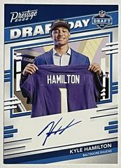 Kyle Hamilton #DDS-KH Football Cards 2022 Panini Prestige Draft Day Signatures Prices