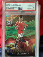 Marcus Rashford [Green] Soccer Cards 2022 Panini Select Premier League Unstoppable Prices