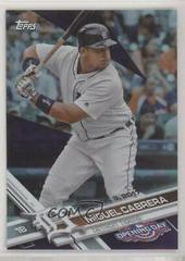 Miguel Cabrera [Batting Purple Foil] Baseball Cards 2017 Topps Opening Day Prices