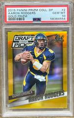 Aaron Rodgers [Gold Prizm] #112 Football Cards 2015 Panini Prizm Prices