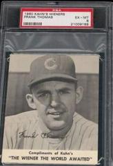 Frank Thomas Baseball Cards 1960 Kahn's Wieners Prices