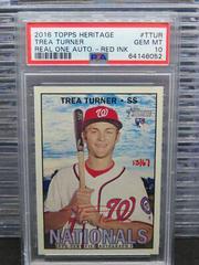 Trea Turner [Red Ink] #ROA-TTUR Baseball Cards 2016 Topps Heritage Real One Autographs Prices