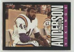 Alfred Anderson #90 Football Cards 1985 Topps Prices