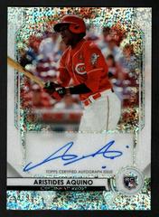 Aristides Aquino [Speckle Refractor] #AA Baseball Cards 2020 Bowman Sterling Rookie Autographs Prices