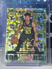 Ochai Agbaji [Cracked Ice] #14 Basketball Cards 2022 Panini Contenders Lottery Ticket Prices