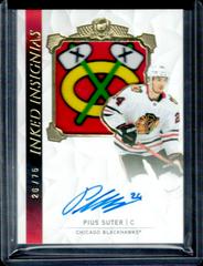 Pius Suter Hockey Cards 2020 Upper Deck The Cup Inked Insignias Autograph Patch Prices