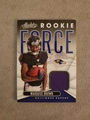 Marquise Brown #RF-20 Football Cards 2019 Panini Absolute Rookie Force Prices