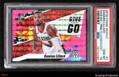 Damian Lillard [Pink Fluorescent] Basketball Cards 2019 Panini Mosaic Give and Go Prices
