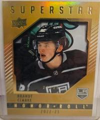 Brandt Clarke [Gold] Hockey Cards 2022 Upper Deck Honor Roll Prices