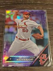 Adam Wainwright [Purple Refractor] #67 Baseball Cards 2016 Topps Chrome Prices
