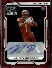 Jahan Dotson [Autograph] #PMR-10 Football Cards 2022 Panini Chronicles Playoff Momentum Rookies Prices