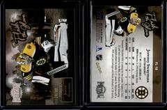 Jeremy Swayman [Gold] #FL-18 Hockey Cards 2022 Skybox Metal Universe Flash the Glove Prices