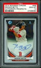 Mookie Betts [Chrome] #MB Baseball Cards 2014 Bowman Prospect Autograph Prices