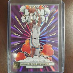 Shai Gilgeous Alexander [Purple] #10 Basketball Cards 2023 Panini Donruss Bomb Squad Prices