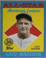 Lou Gehrig [Blue] #88AS-27 Baseball Cards 2023 Topps 1988 All Star Prices