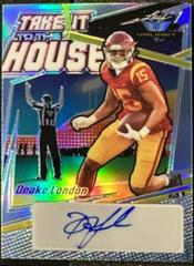 Drake London [Crystal Purple] #TH-DL1 Football Cards 2022 Leaf Valiant Autographs Take it to the House Prices