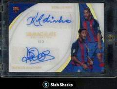 Ronaldinho, Patrick Kluivert [Gold] Soccer Cards 2018 Panini Immaculate Collection Dual Autographs Prices