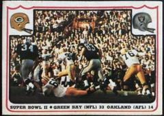 Super Bowl II [Green Bay, Oakland] Football Cards 1976 Fleer Team Action Prices