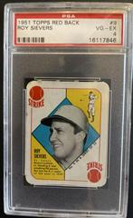 Roy Sievers Baseball Cards 1951 Topps Red Back Prices