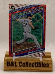 Clayton Kershaw [Red] #D-1 Baseball Cards 2022 Panini Donruss Dominators Prices