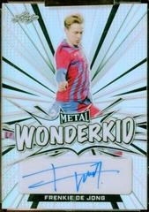 Frenkie De Jong [Silver Crystal] Soccer Cards 2022 Leaf Metal Wonderkid Autographs Prices