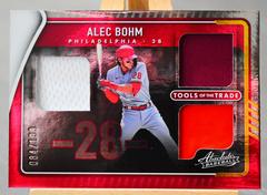 Alec Bohm Baseball Cards 2022 Panini Absolute Tools of the Trade 3 Swatch Prices