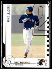 Alex Rodriguez #83 Baseball Cards 2002 Topps Ten Prices