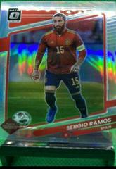 Sergio Ramos [Optic Holo] Soccer Cards 2021 Panini Donruss Road to Qatar Prices