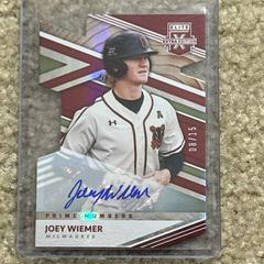 Joey Wiemer [Prime Numbers A Die Cut Signature] #128 Baseball Cards 2020 Panini Elite Extra Edition Prices