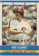 Mike Schmidt Baseball Cards 1987 Fleer Record Setters Prices