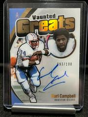 Earl Campbell #GRG-ECA Football Cards 2022 Panini Illusions Vaunted Greats Autographs Prices