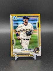 Brice Turang [Gold Refractor] #BCP-10 Baseball Cards 2021 Bowman Chrome Prospects Prices
