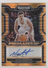 Nate Laszewski [Orange Pulsar] #CP-NLA Basketball Cards 2022 Panini Prizm Draft Picks College Penmanship Autographs Prices