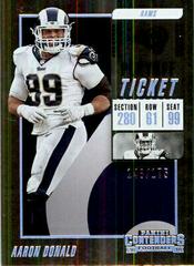 Aaron Donald [Playoff Ticket] #47 Football Cards 2018 Panini Contenders Prices