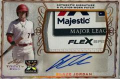 Blaze Jordan [Platinum] #PA-BJ1 Baseball Cards 2020 Leaf Trinity Patch Autographs Prices