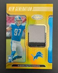 Aidan Hutchinson [Gold] #NGJ-AH Football Cards 2022 Panini Certified New Generation Jerseys Mirror Prices