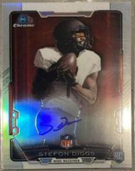 Stefon Diggs #RCRA-SD Football Cards 2015 Bowman Chrome Rookie Refractor Autographs Prices