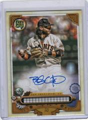 Brandon Crawford [Missing Black Plate] Baseball Cards 2022 Topps Gypsy Queen Autographs Prices