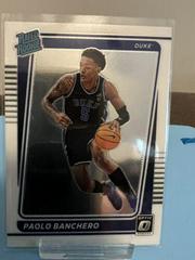 Paolo Banchero Basketball Cards 2022 Panini Chronicles Draft Picks Donruss Optic Rated Rookie Prices