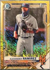 Alexander Ramirez [Gold Shimmer Refractor] #BCP-208 Baseball Cards 2021 Bowman Chrome Prospects Prices