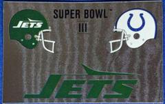 Super Bowl III [Jets vs. Colts] #B Football Cards 1989 Panini Sticker Prices